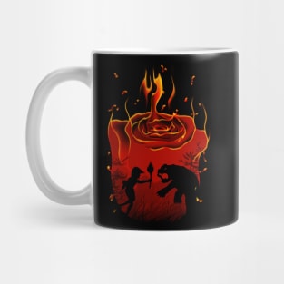 Red Flower Mug